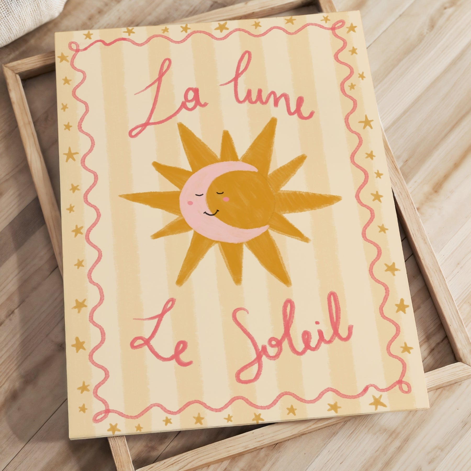 Arte da parete su tela La Lune La Soleil