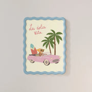 La Dolce Vita Pink Road Trip – Coastal Wall Art