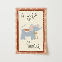 A World Full of Wonder Nursery Print, Vintage Nursery Decor