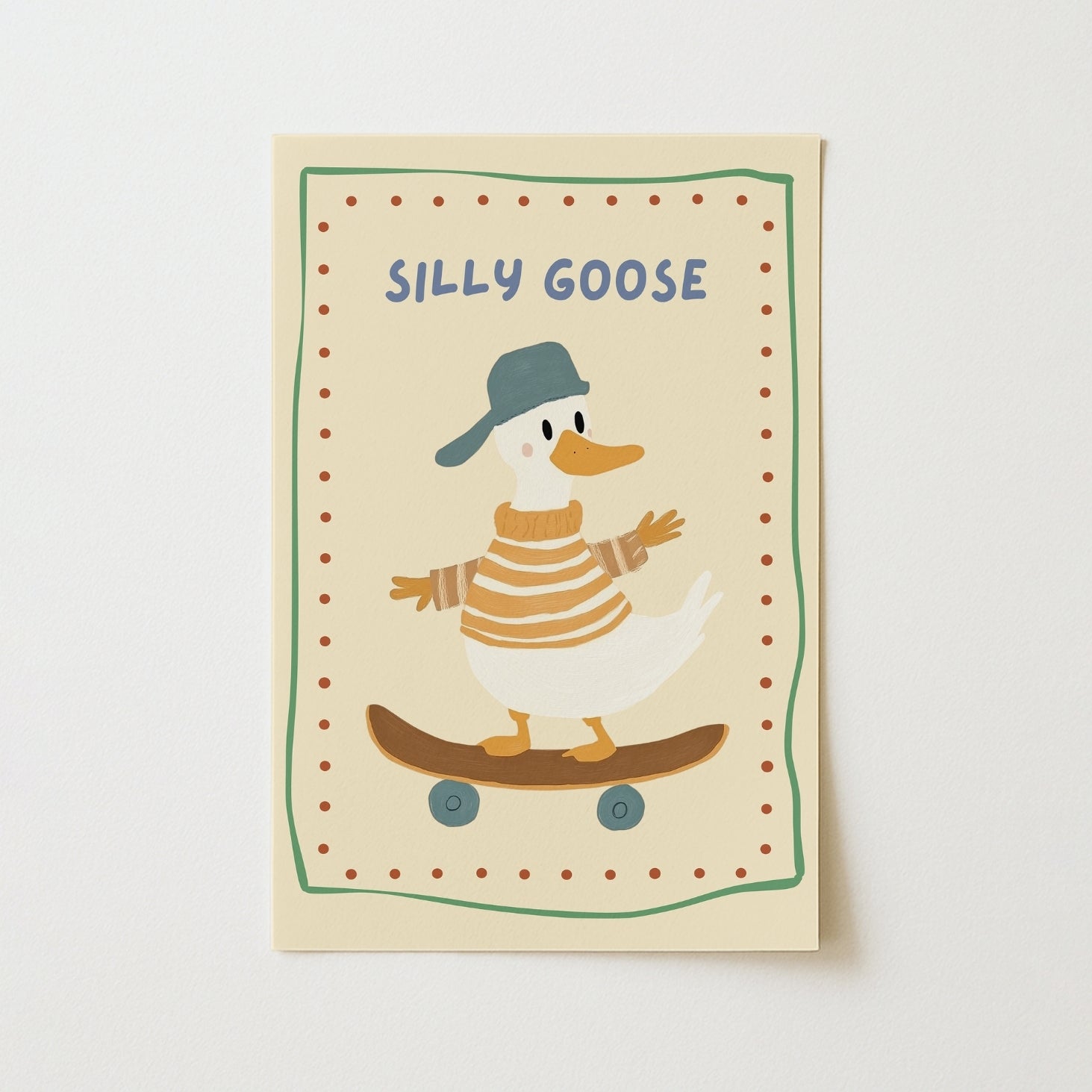 Décoration murale pour chambre d'enfant : canard rigolo