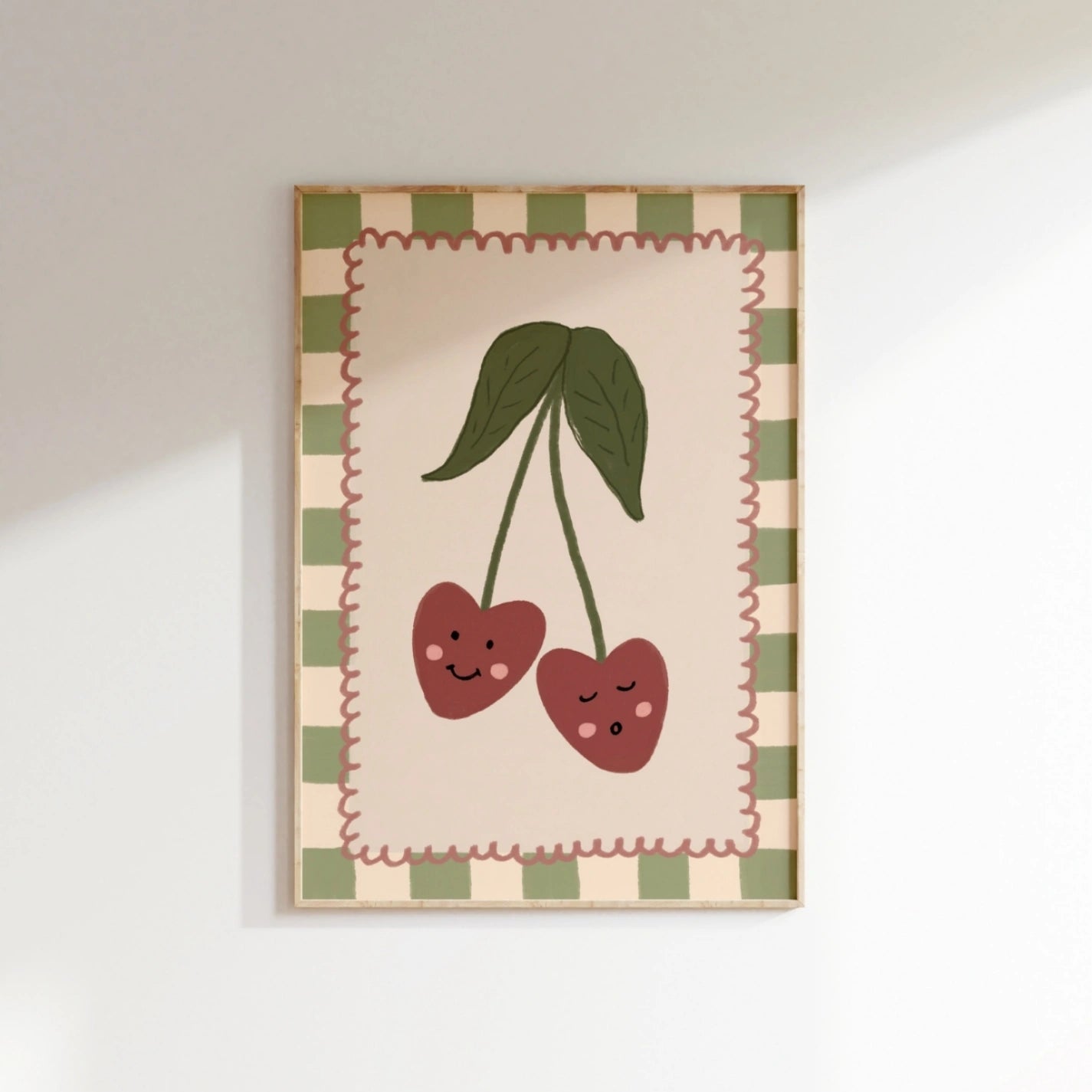Cherry Nursery Print, Whimsical Kids Decor