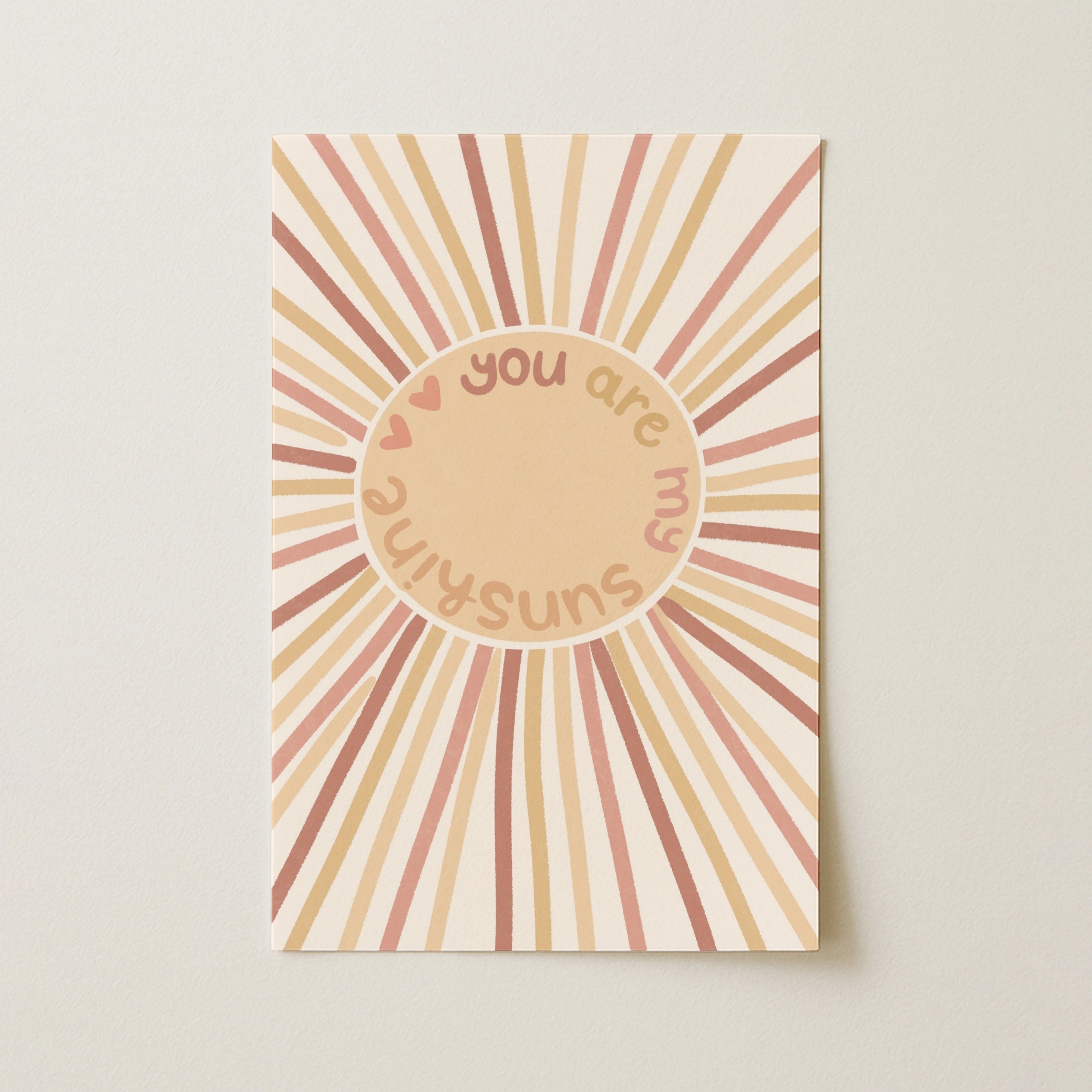 Retro Sun Rays Poster