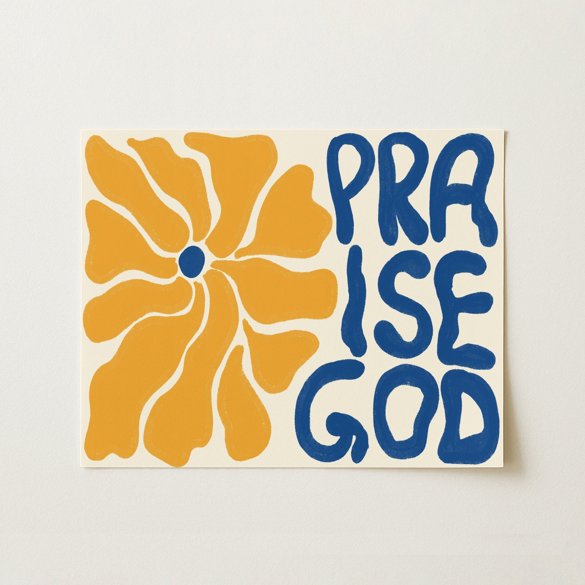 Praise God Print – Bold Christian Wall Art