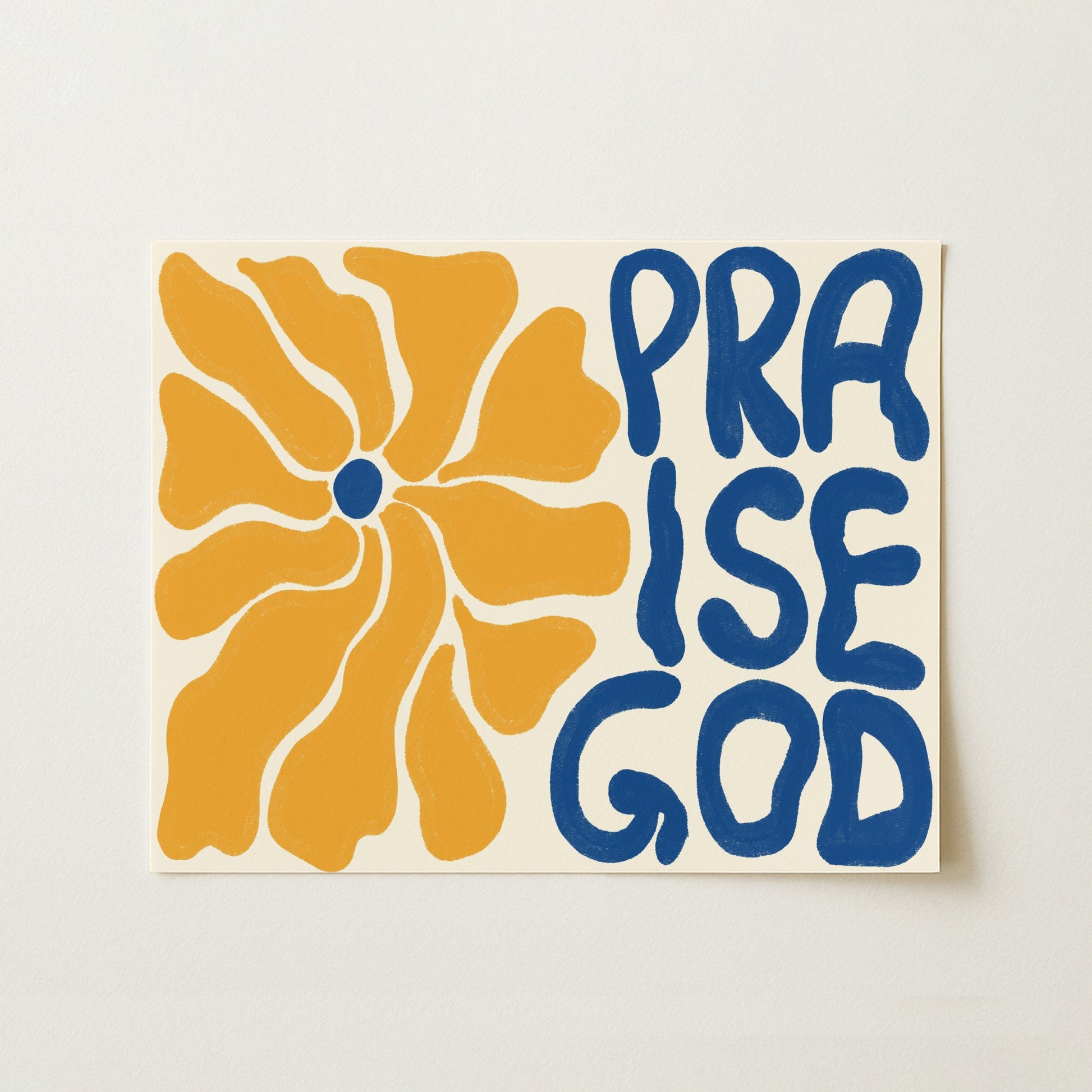 Praise God Print – Bold Christian Wall Art