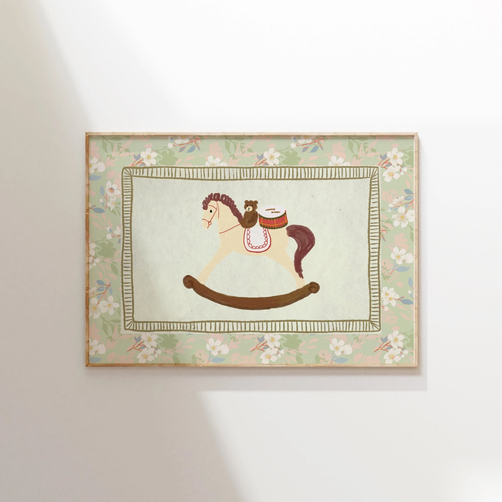 Vintage Toy Wall Art, Vintage Nursery Decor