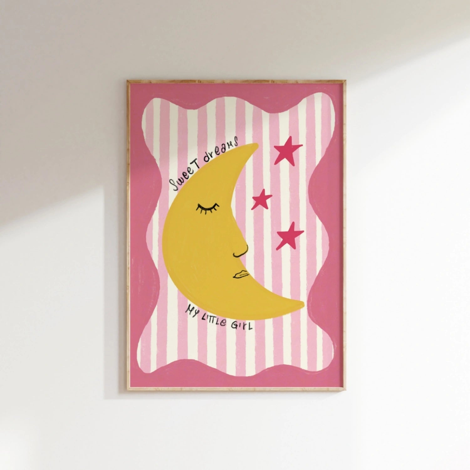 Sweet Dreams Nursery Print, Girls Room Decor
