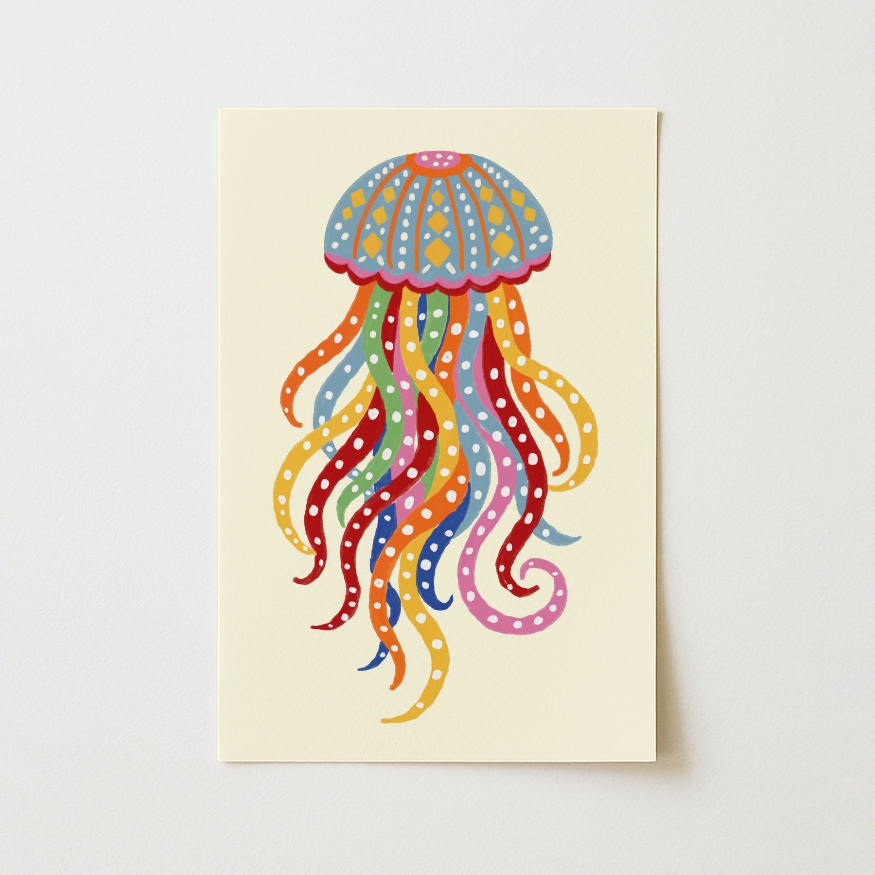 Colorful Jellyfish Wall Art