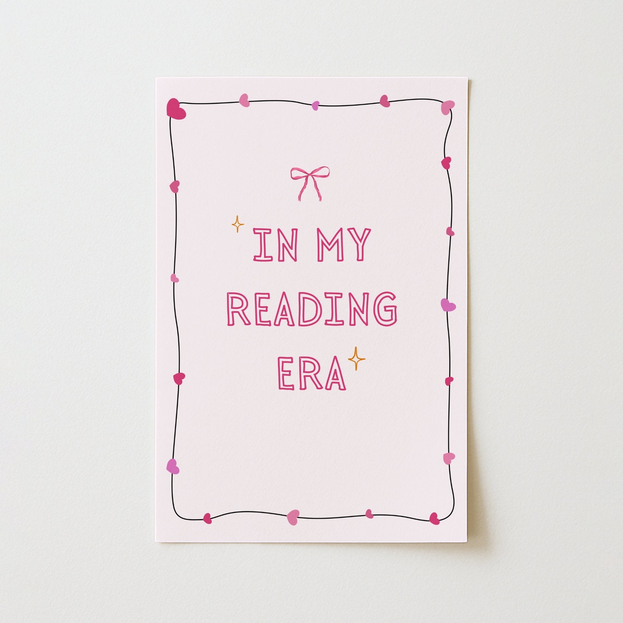 In My Reading Era - Pink Preppy Print