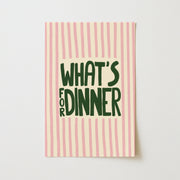 Cute Pink Striped – Décoration murale pour cuisine