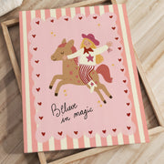 Whimsical Horse – Nursery & Kids Canvas Wall Art