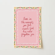 God has never forgotten You - Christian Wall Art