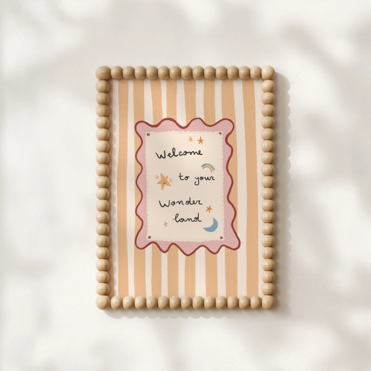 Striped Kids Wall Art, Colorful Kids Decor
