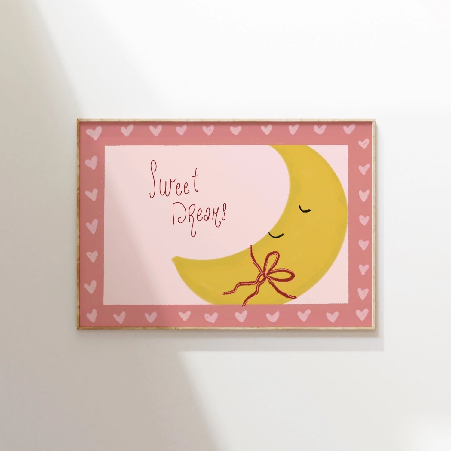 Pink Baby Girl Wall Art, Girls Room Decor