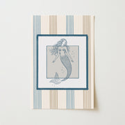 Vintage Summer Mermaid – Coastal Wall Art