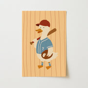 Baseball Duck – Poster per bambini