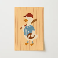 Baseball Duck Nursery Wall Art