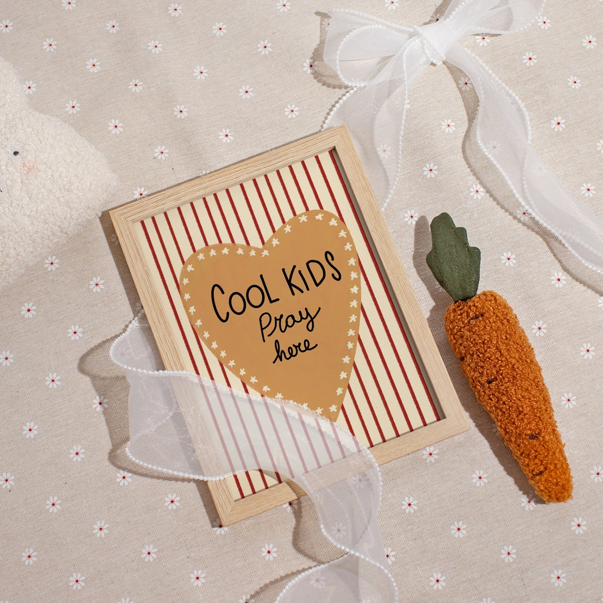 Poster vintage a righe per la cameretta dei bambini