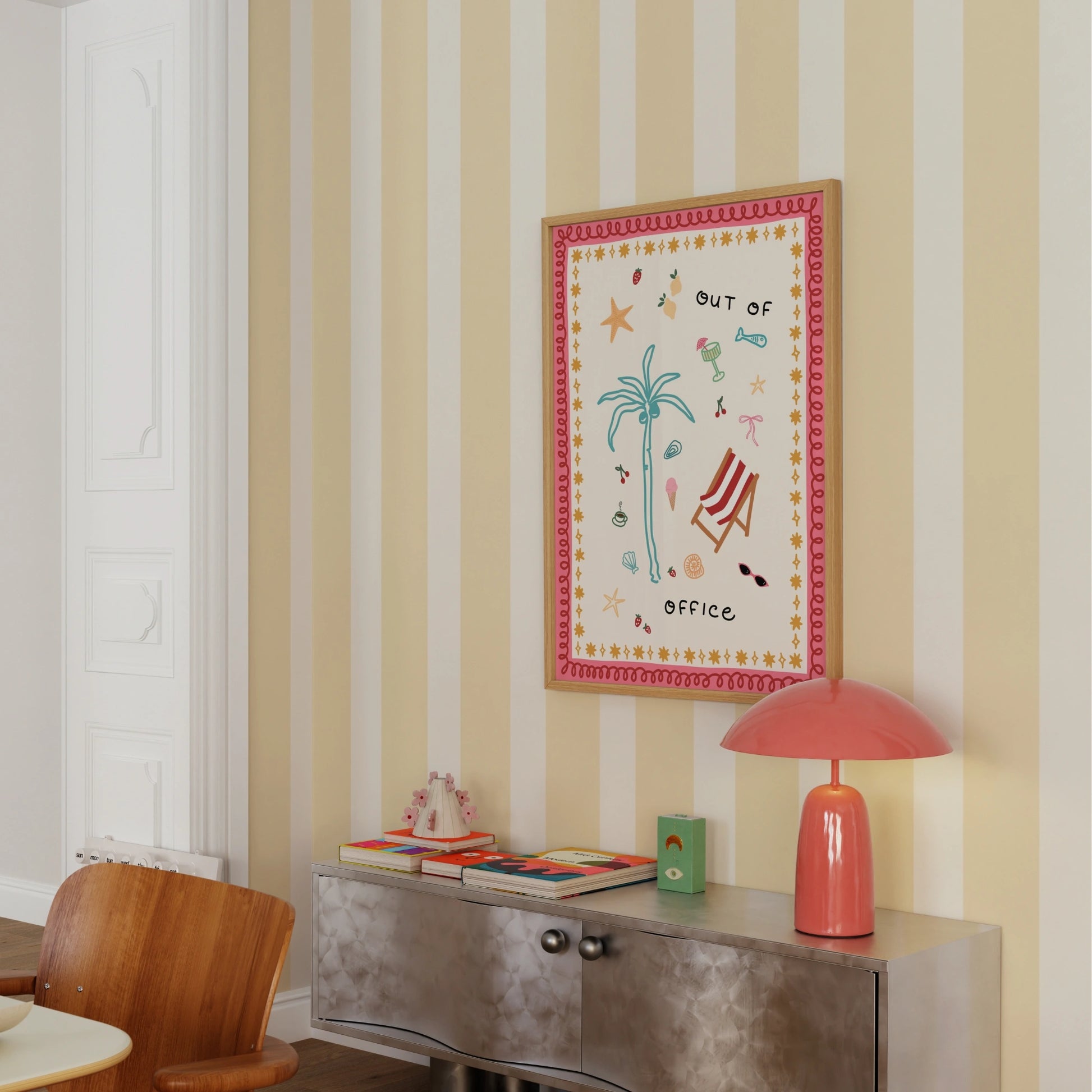 Décoration de chambre tropicale amusante