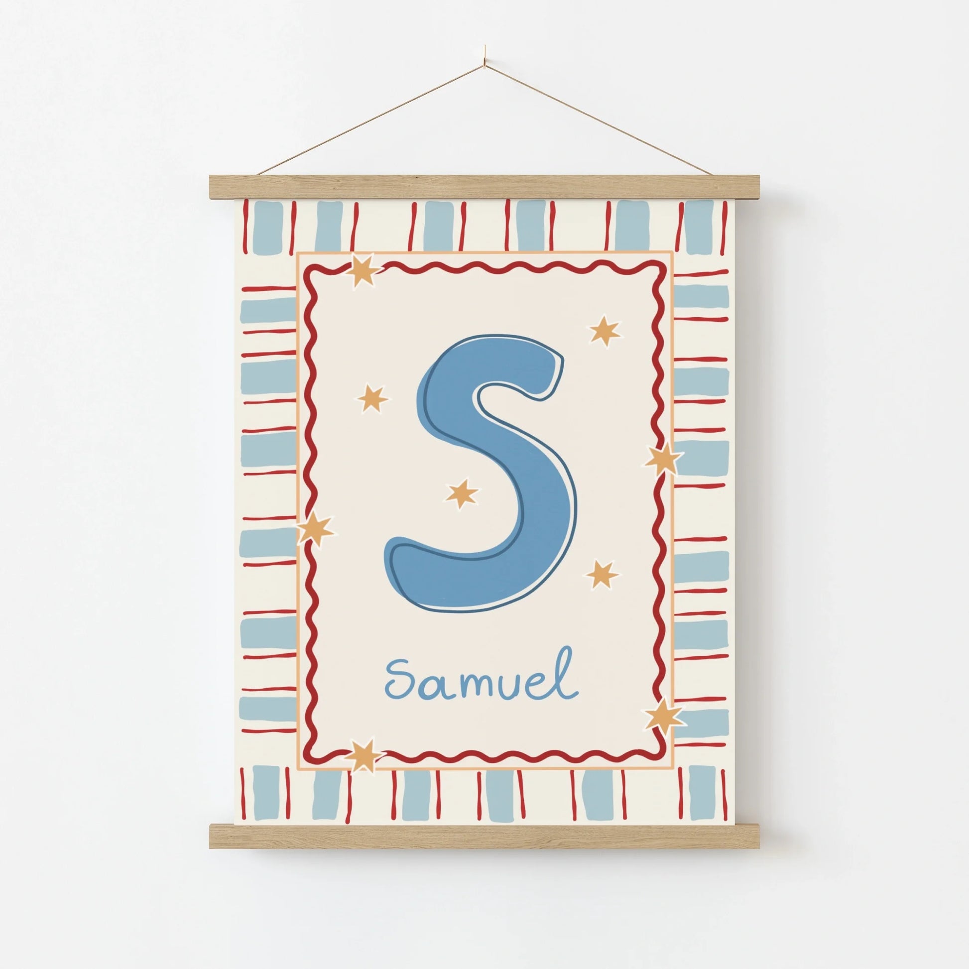 Personalized Nursery Name Wall Print
