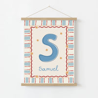 Personalized Nursery Name Wall Print