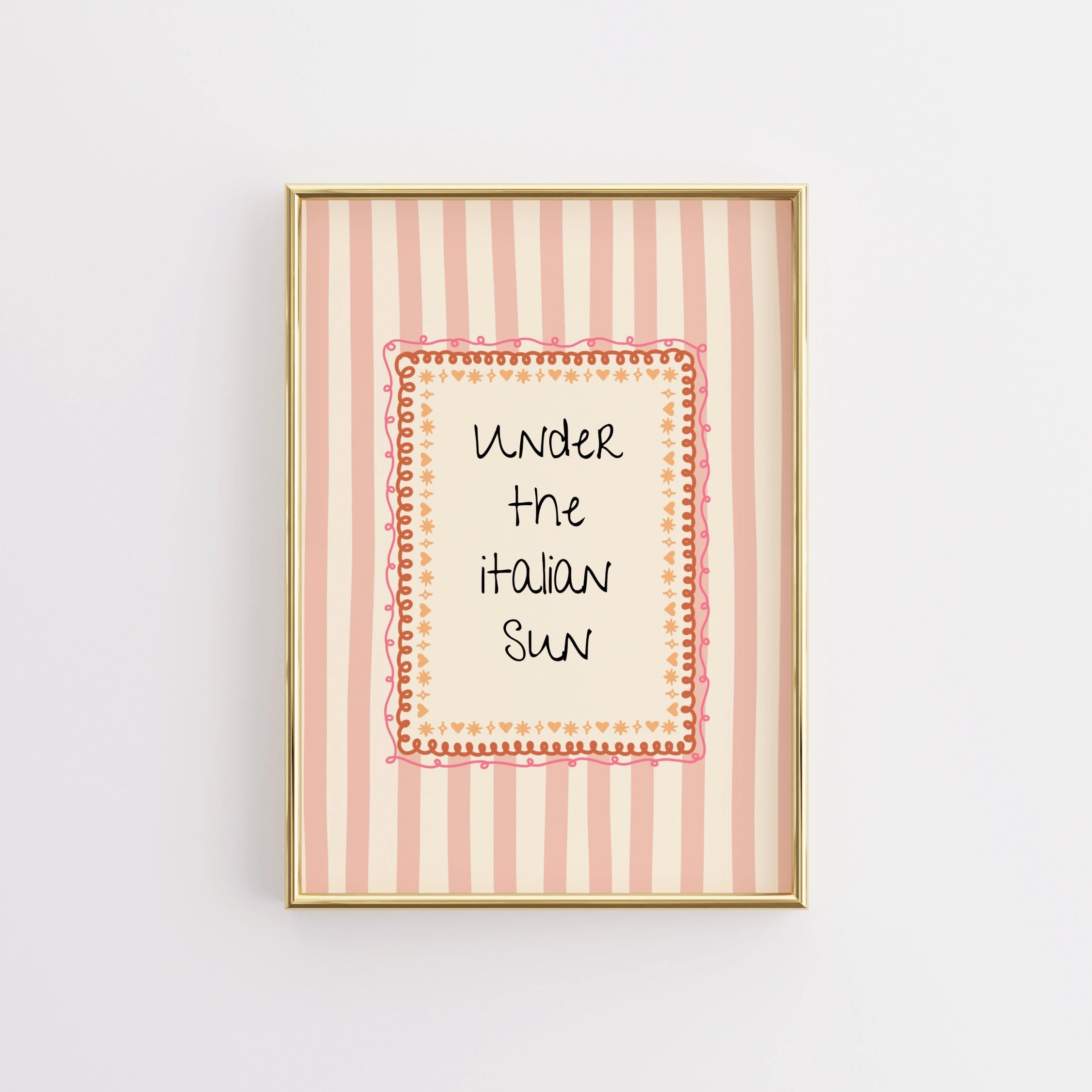 Affiche tendance avec citation d'été