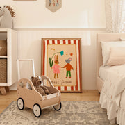 Best Friends Bunny and Mouse – Nursery & kids wall art