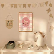 Pink Gingham – Póster infantil