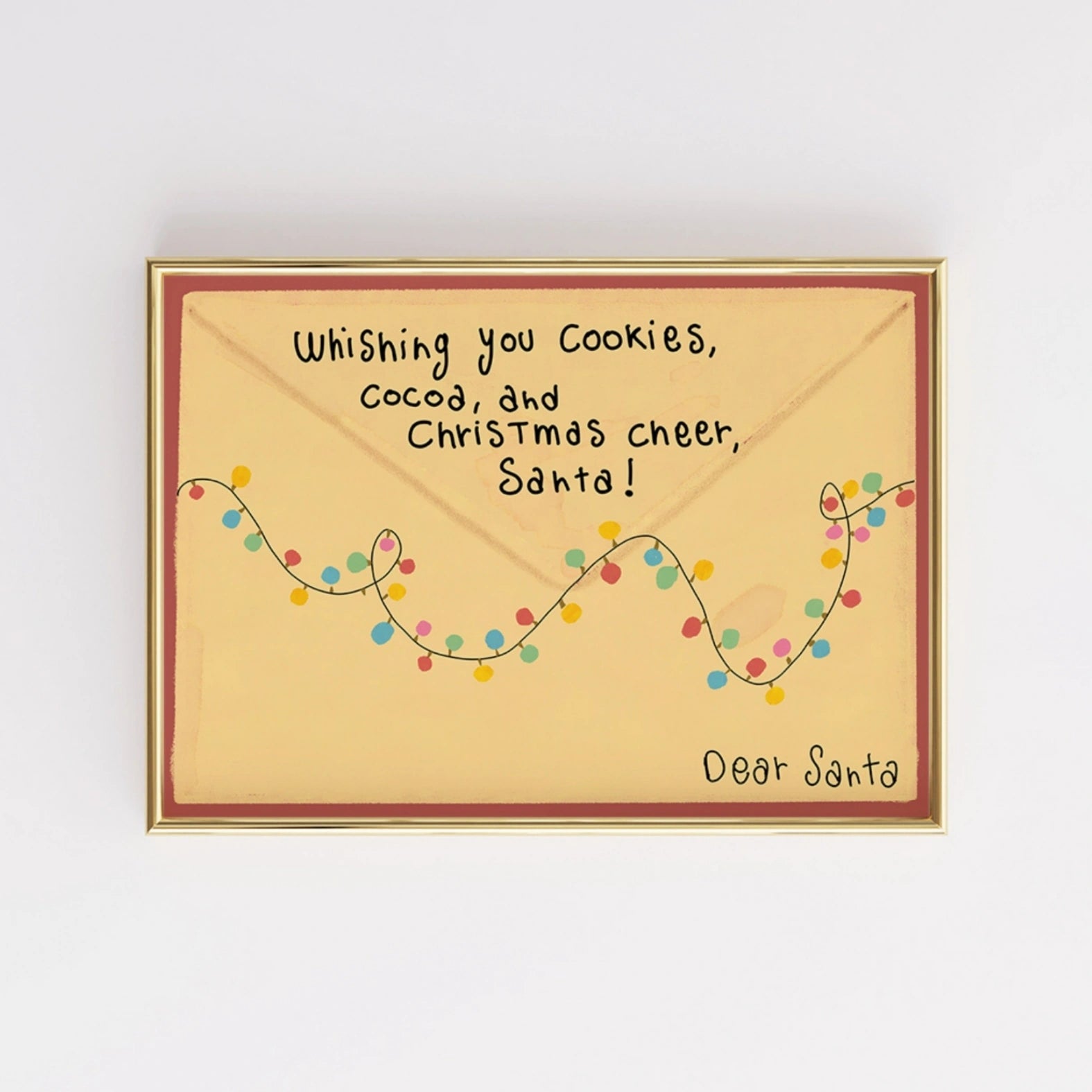 Cute Holiday Letter Print