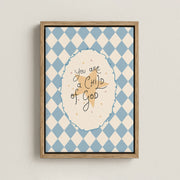Chid of God and Stars - Nursery & Kids Canvas Wall Art