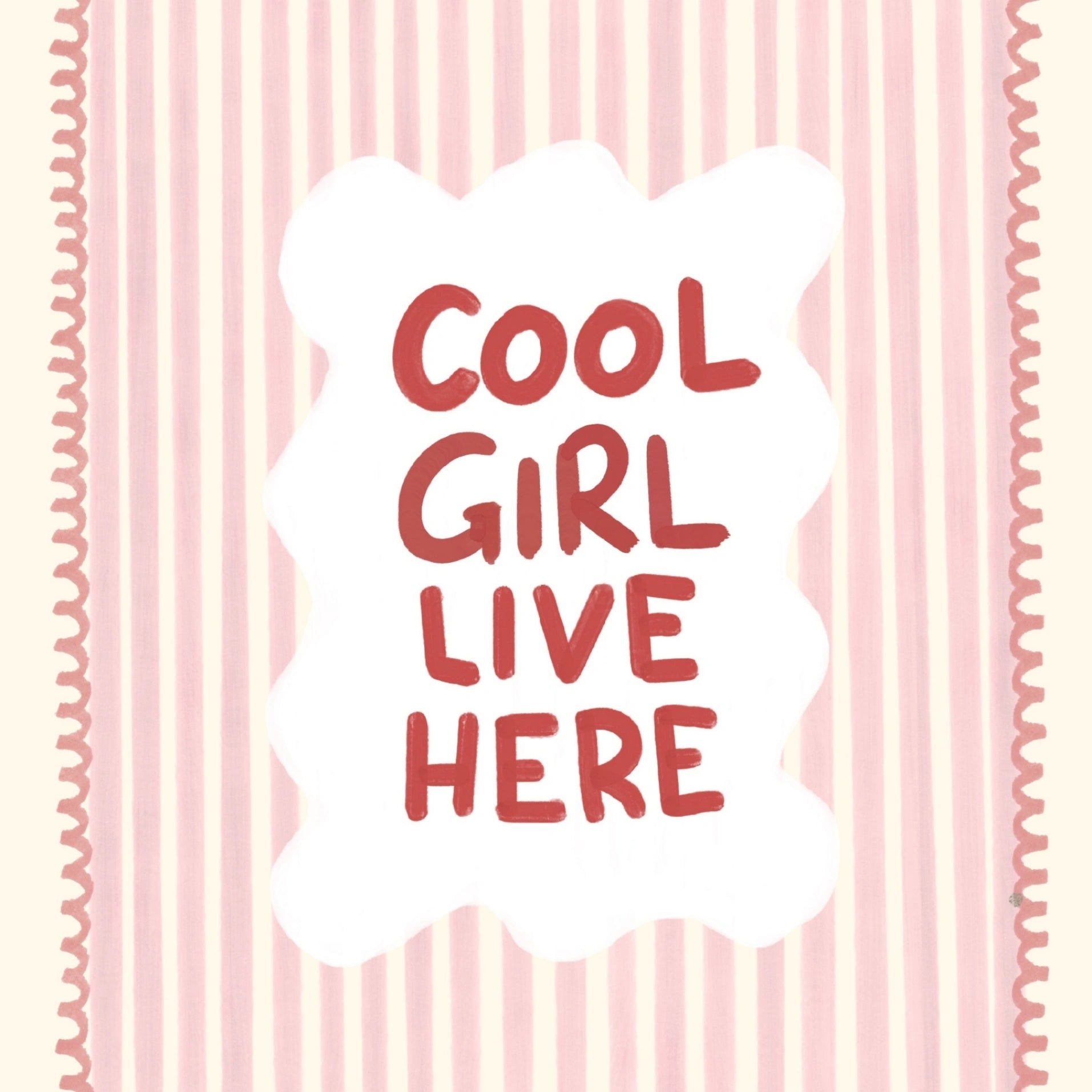 La fille cool vit ici