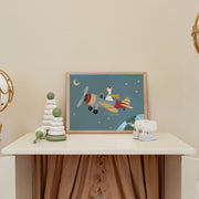 Solar System Planet Lineup – Nursery & Kids Wall Art