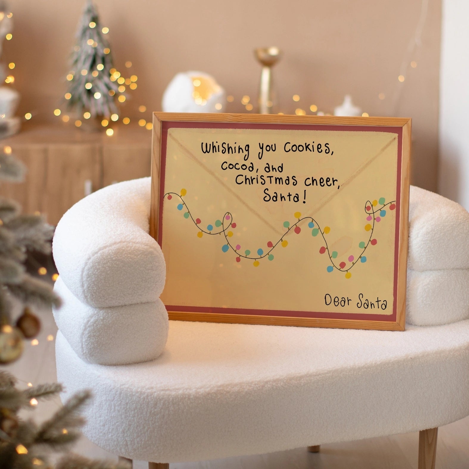 Cute Holiday Letter Print