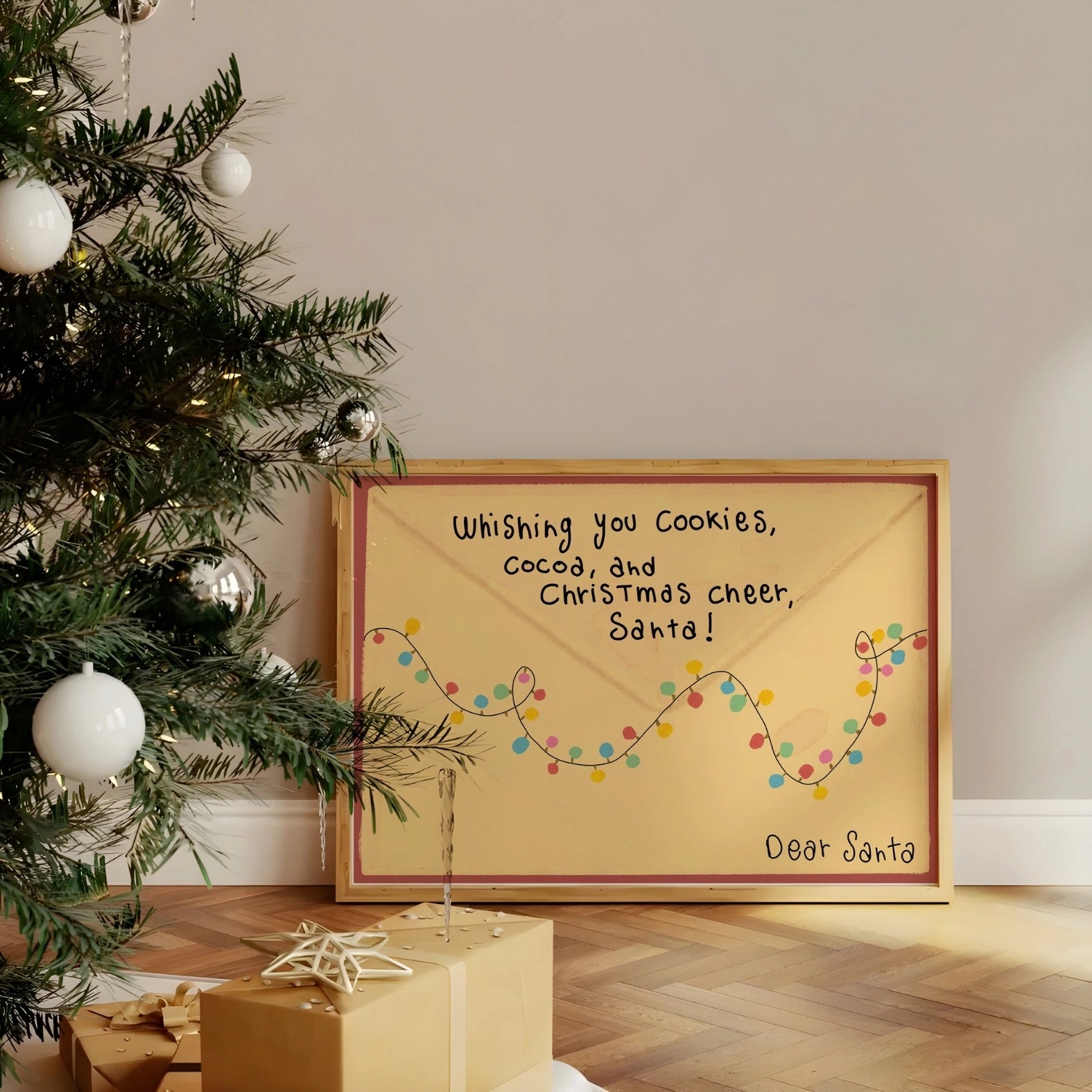 Cute Holiday Letter Print