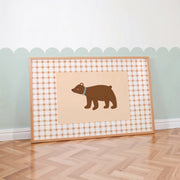 Brown Bear – Nursery & kids wall art