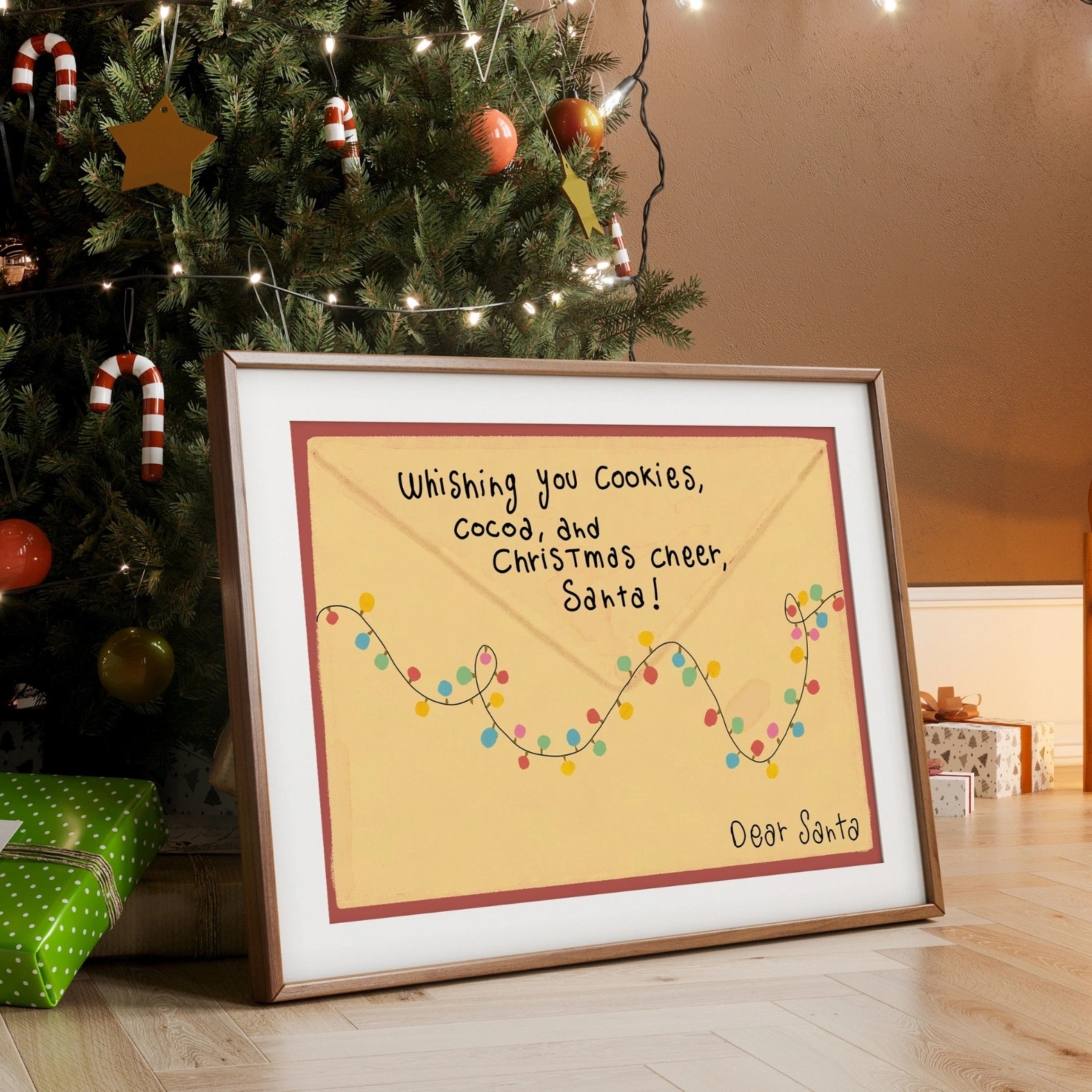 Cute Holiday Letter Print