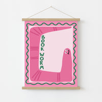 Bookworm - Funny Bookish Print
