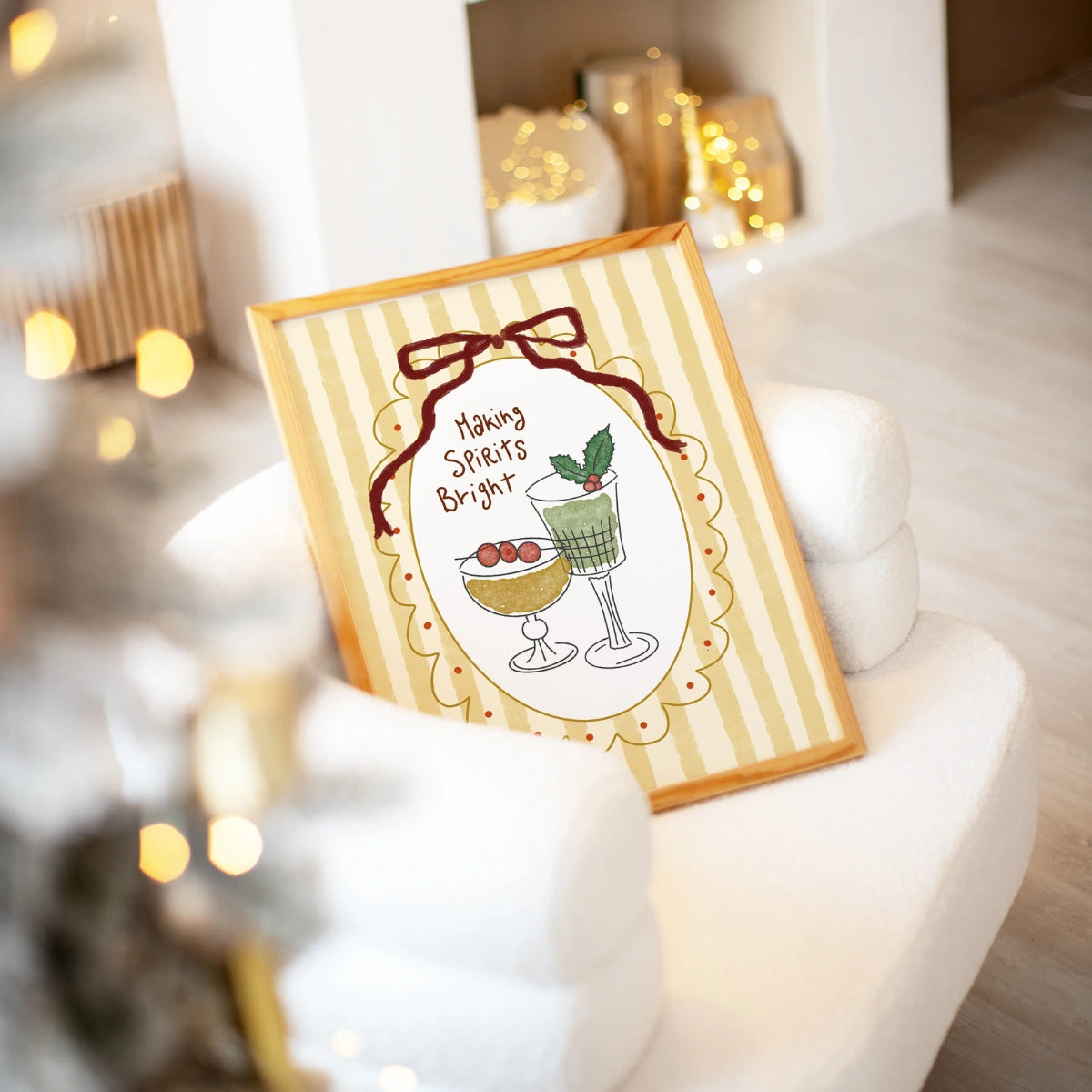 Making Spirits Bright Christmas Print