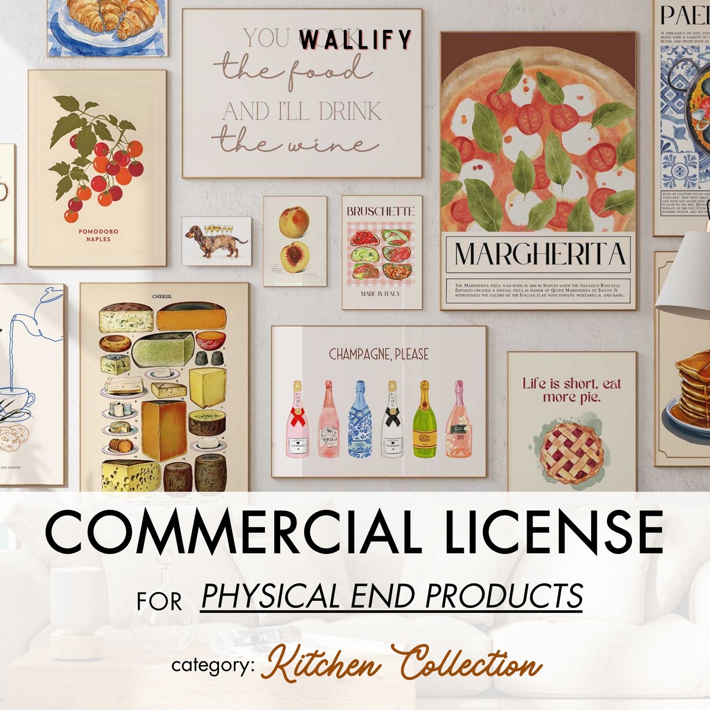 Kitchen Commercial License, over 320 prints