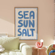 Sea, Sun, Salt Blue - Coastal Wall Art