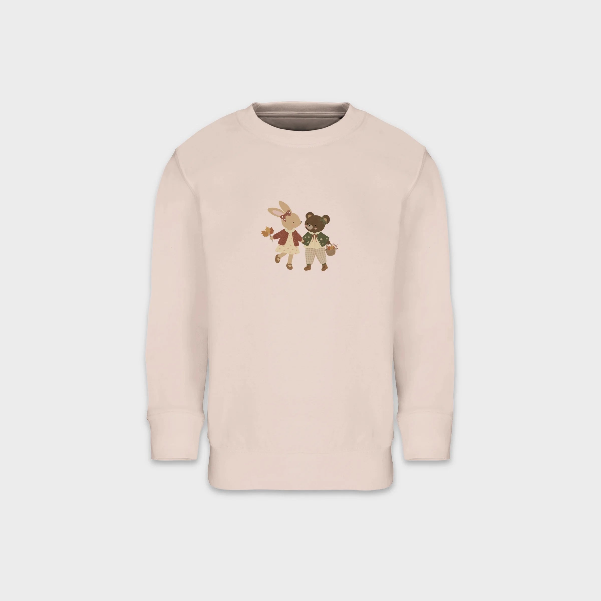 Bunny & Bear Friends – Kids Crewneck Sweatshirt