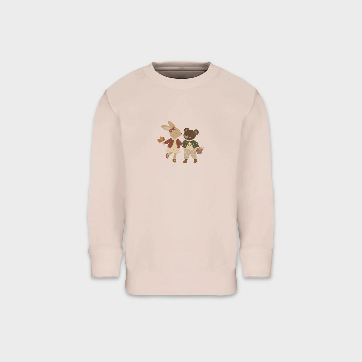 Bunny & Bear Friends – Kids Crewneck Sweatshirt