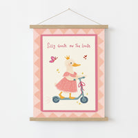 Oca rosa sciocca in libertà