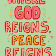 God Reigns Peace – Christian Wall Art