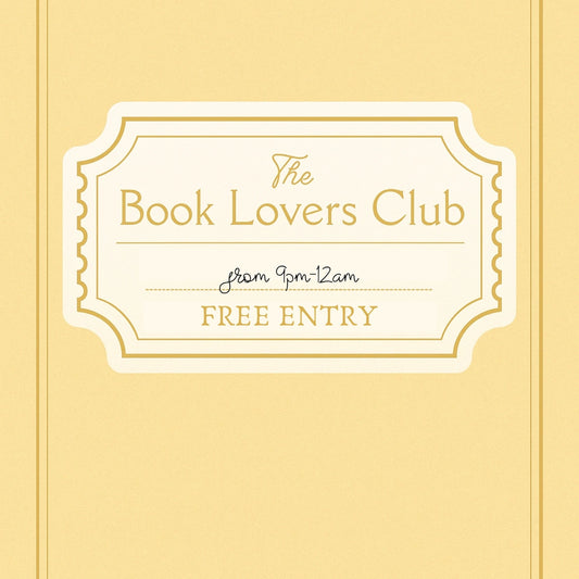 Book Lovers Club Print – Vintage Reading Poster