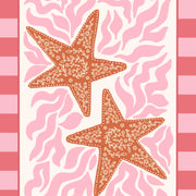 Pink Starfish – Coastal Wall Art