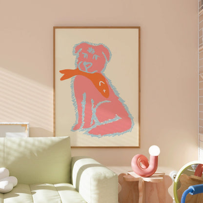 Funny Pop Animal Print - Bold Coastal Poster