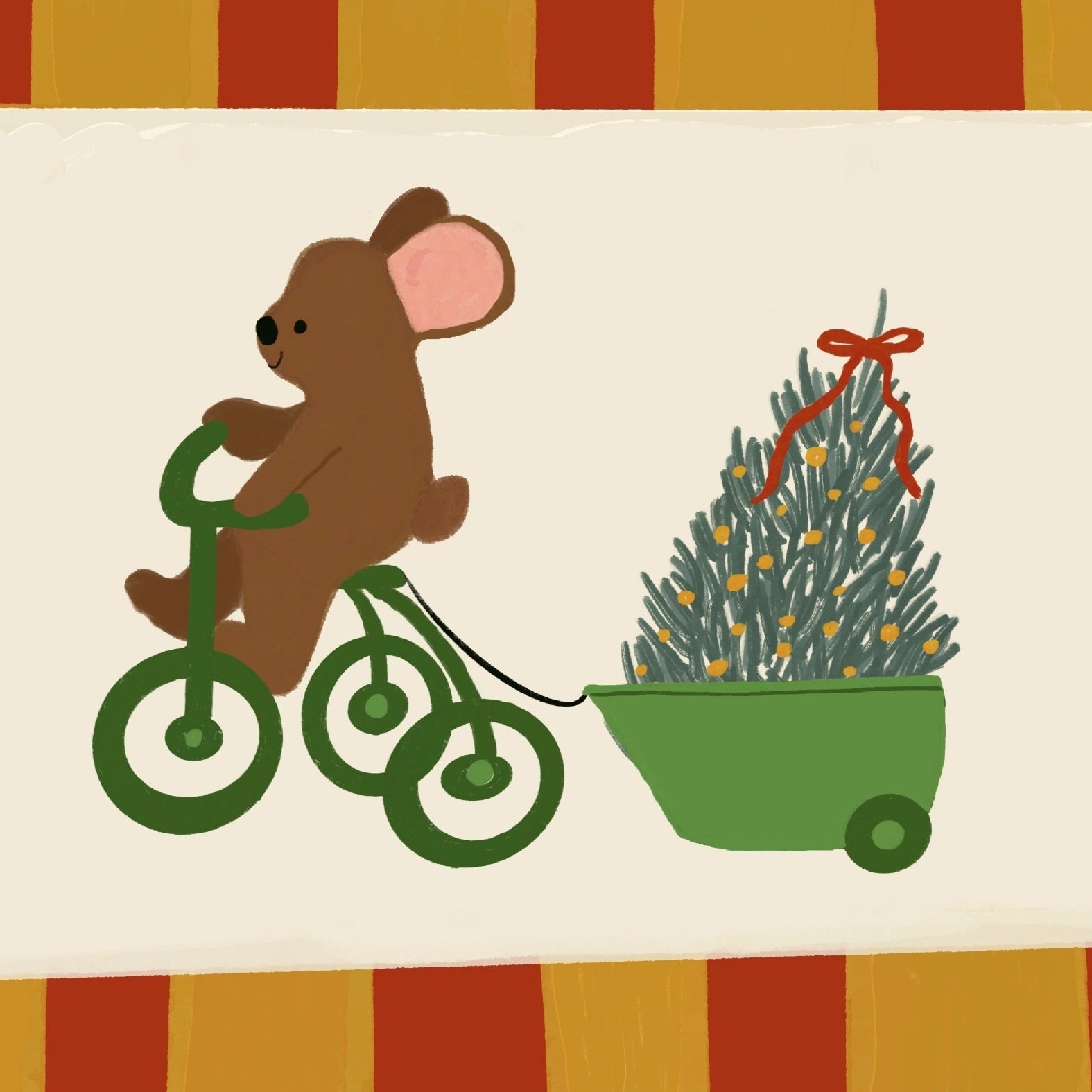 Mouse Christmas Nursery Print