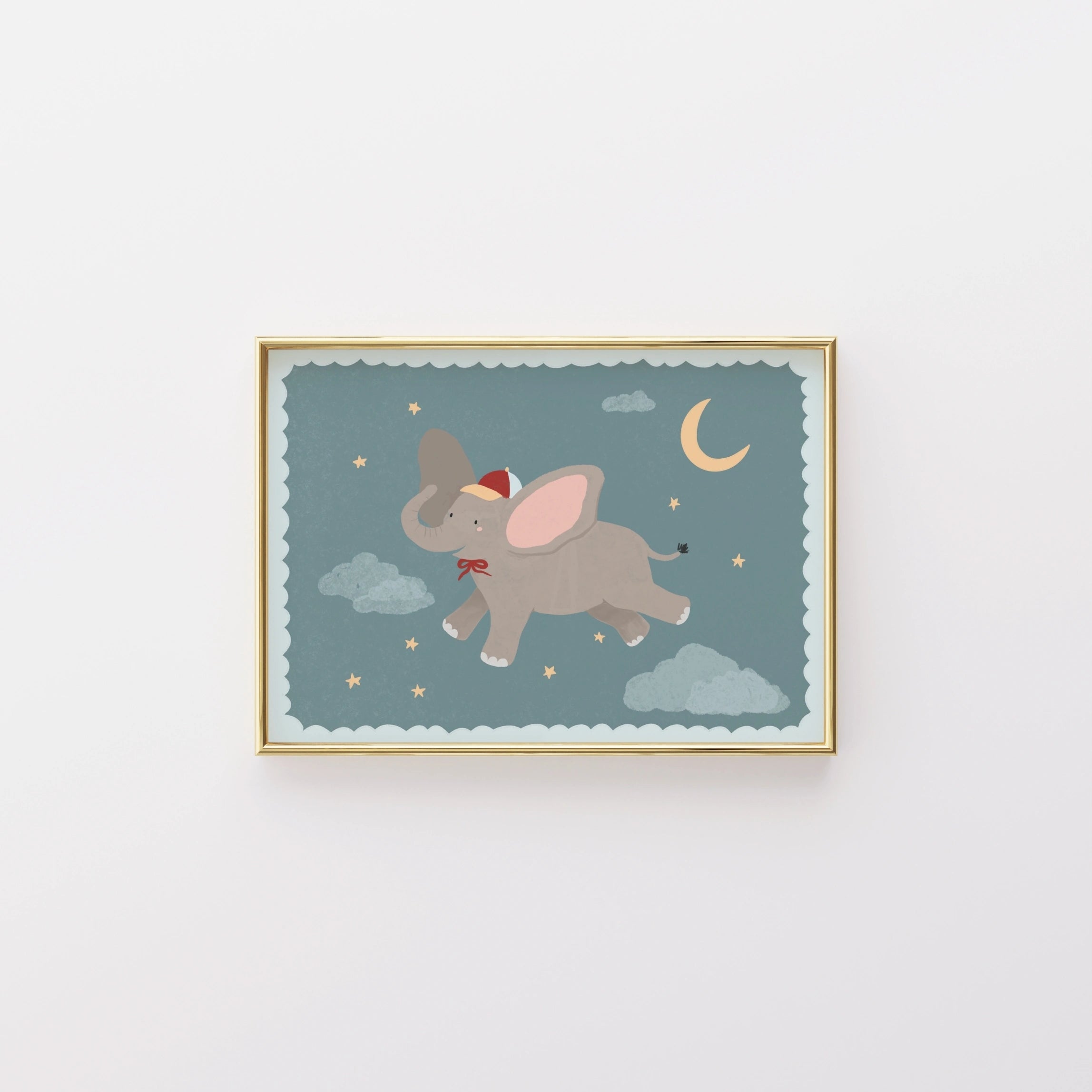 Stampa di Elefante nello spazio