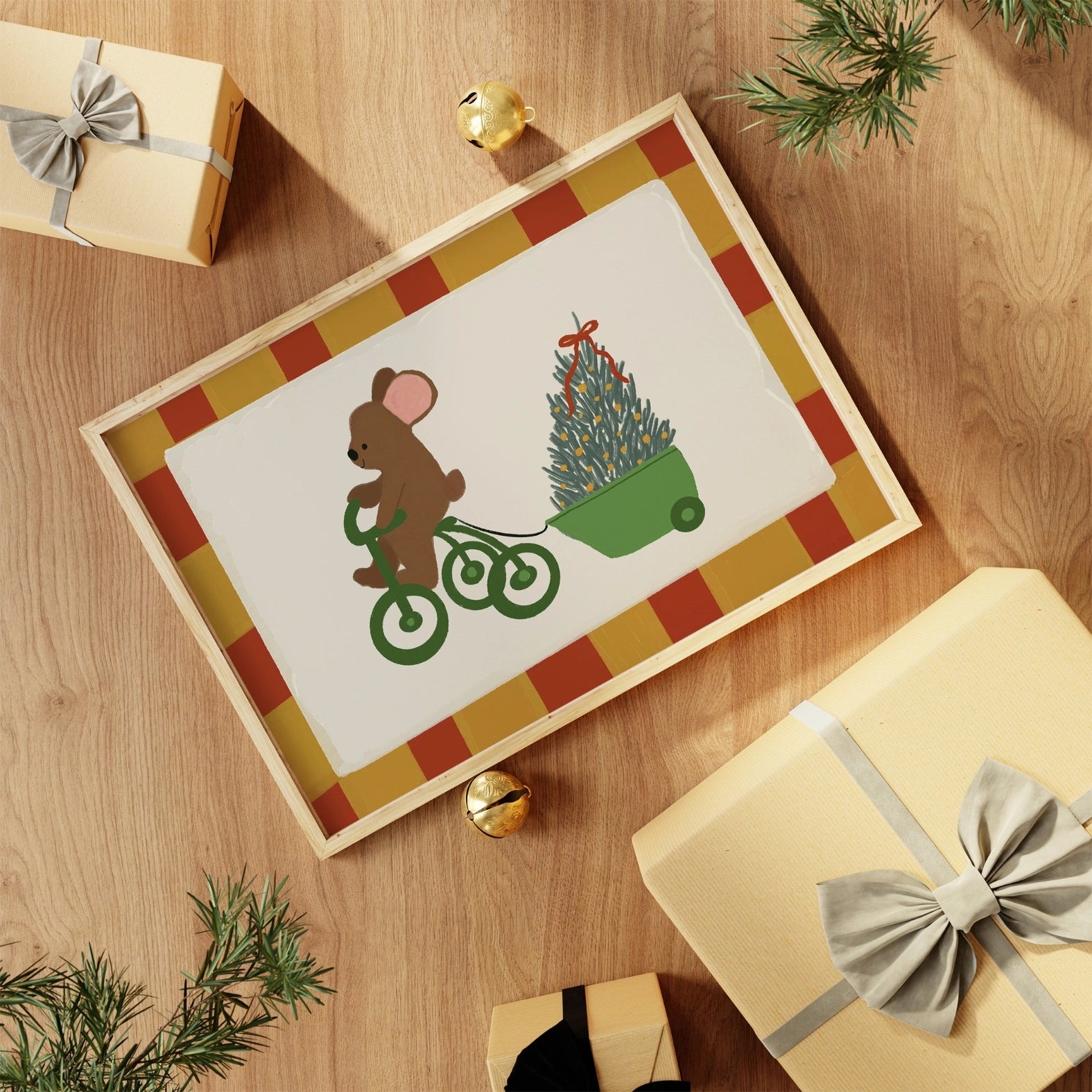 Mouse Christmas Nursery Print