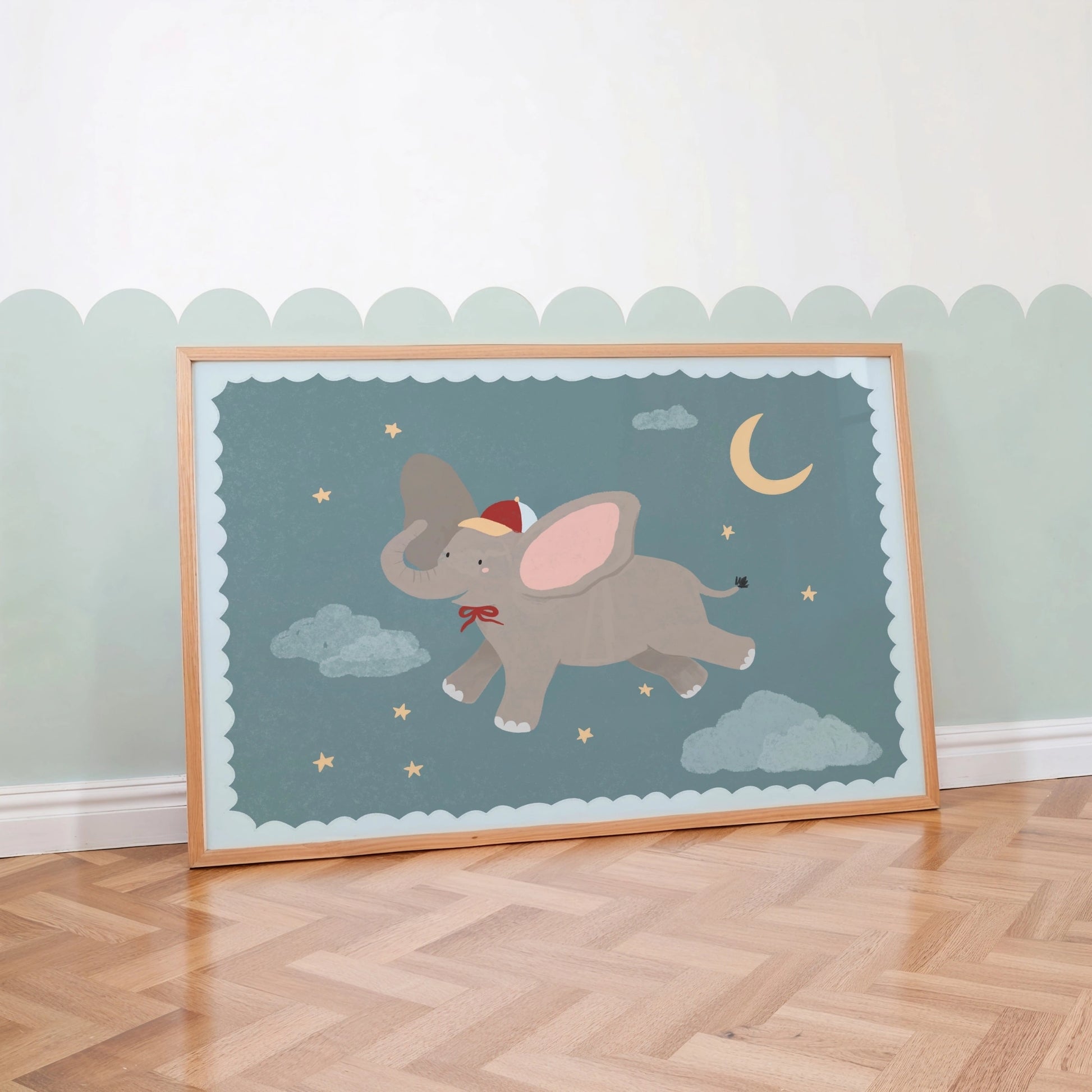 Stampa di Elefante nello spazio
